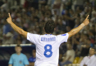 Дебютный гол Джулиано не помог "Днепру" добыть победу. Фото с сайта fcdnipro.ua