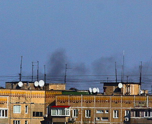 Дым над Клочко. Фото Дениса Моторина