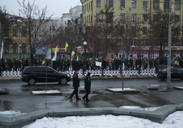"Евромайдан" в Днепропетровске. Фото DRUZEI