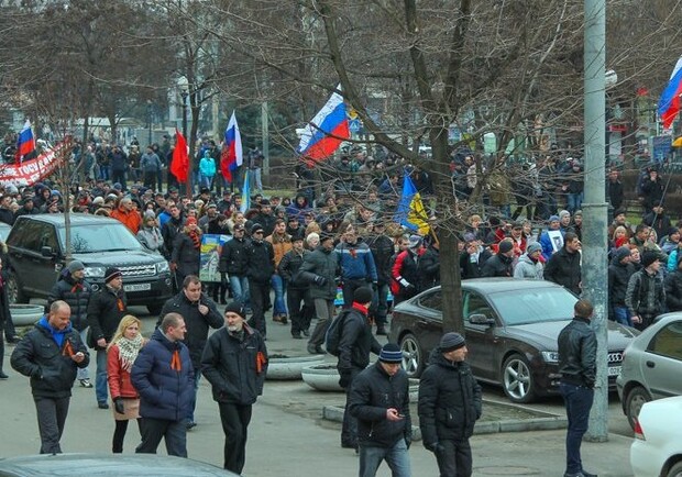 Митинг в Днепропетровске. Фото Дениса Моторина