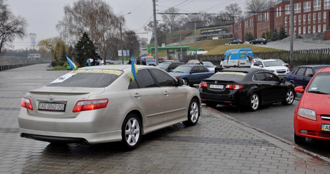 Автомайдан из Днепропетровска едет в Крым. Фото 34 канала