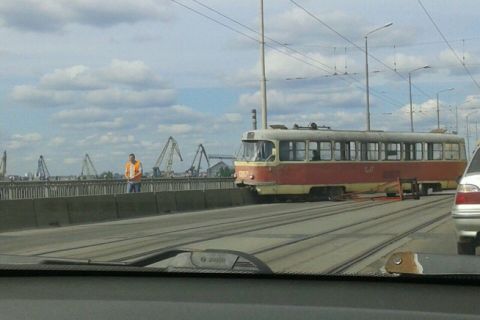 Новость - События - Транспортников поразила авария трамвая на старом мосту