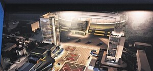 На Троицкой площади перед 