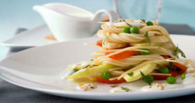 Нестандартный четверг: салат из бананов со спагетти