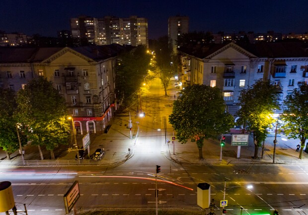 Как выглядит Титова ночью с высоты птичьего полета. Фото: fb Руслан Власенко
