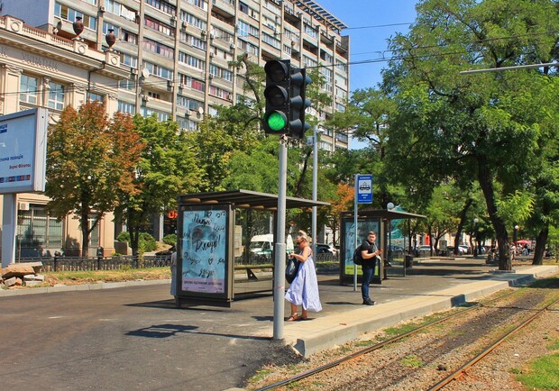 В Днепре появилась трамвайная посадочная платформа/ фото: фб Urban Dnipro