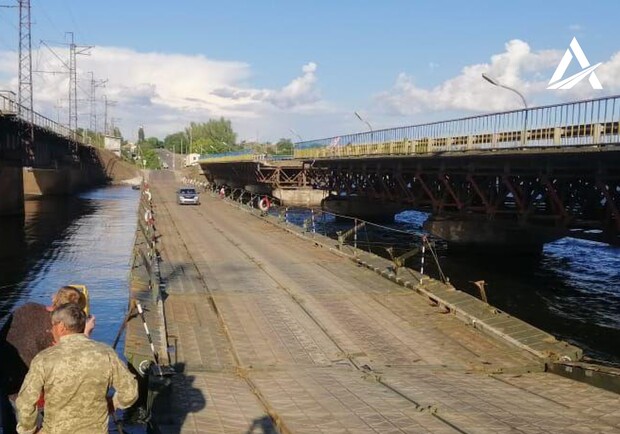 Понтонную переправу у рухнувшего моста возле Никополя перекроют: как ехать - фото Укравтодор