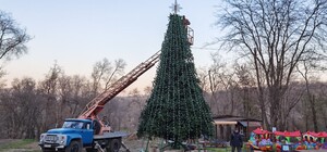 Праздник к нам приходит: в парке Зеленый Гай установили елки (фото)