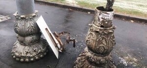 История повторяется: новые фонари с Голосеевского проспекта уже поржавели