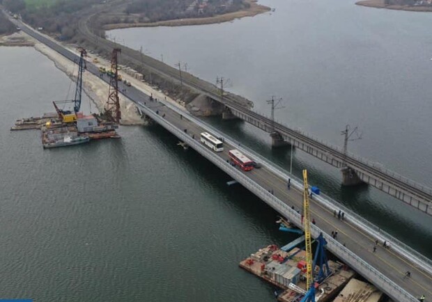 Под Никополем открыли новый мост / фото: Служба автомобильных дорог в Днепропетровской области