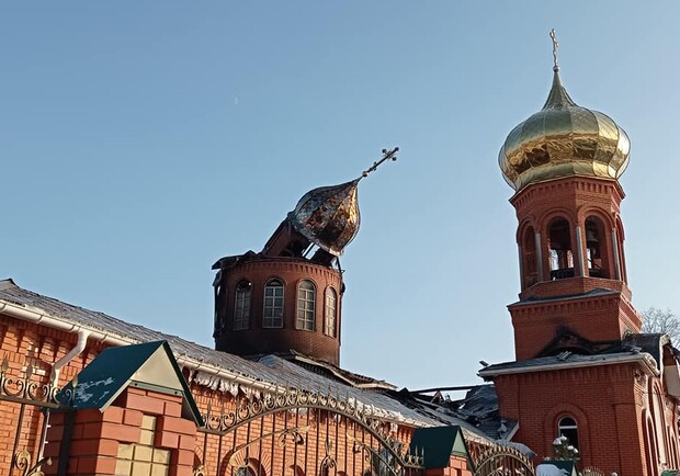 Без крыши и купола: как выглядит храм под Днепром после серьезного пожара - фото fb Дмитрий Феднов