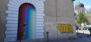 Яркий туннель: в Одессе французский художник нарисовал еще один рисунок