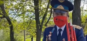 Несмотря на запрет: под Запорожьем мужчина хотел отпраздновать День Победы с красными флагами