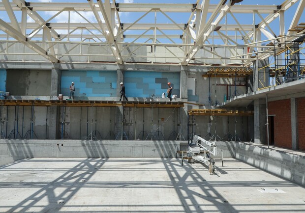 В Слобожанском строят современный бассейн: на каком этапе работы - фото: adm.dp.gov.ua