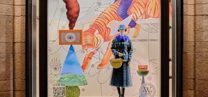 Новый арт-сезон: украинский художник Владимир Манжос оформил витрины киевского ЦУМа