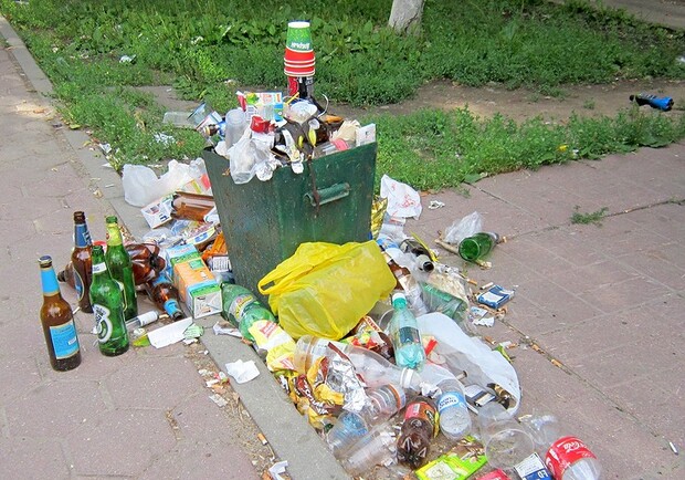 В Днепре коммунальщики будут штрафовать за выброшенный мимо урны мусор - фото: domodedovod