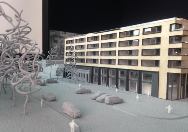 Как он будет выглядеть: в историческом квартале Днепра построят отель - фото: fb Надія Лиштва