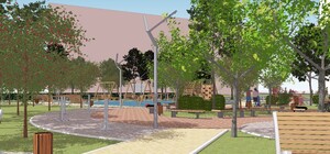 В Индустриальном районе реконструируют сквер на Янтарной