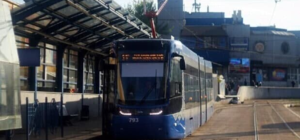 Реконструкцию линии скоростного трамвая на Борщаговке сняли на видео с высоты