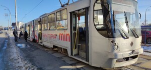 На открытой позавчера линии скоростного трамвая на Борщаговке большинство остановок не функционирует