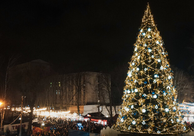 В Украине определили ТОП-10 самых красивых новогодних елок 