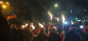 С песнями и факелами: в Одессе отметили День рождения Степана Бандеры