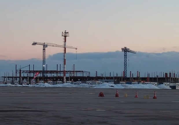 В Днепре построили первый этаж нового терминала аэропорта - 