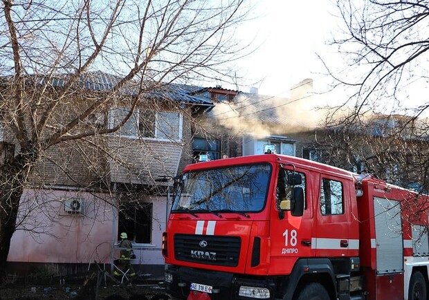 В Днепре вспыхнула квартира в жилом доме - 