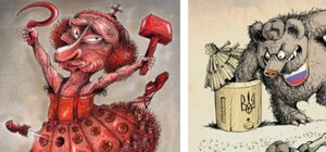 Журнал Charlie Hebdo опублікував карикатури з одеської виставки