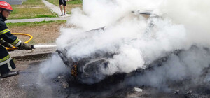 В Полтаві під час руху спалахнула 