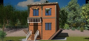 В Днепре строят перевернутый дом