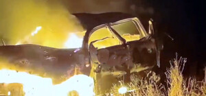 На трасі у Запорізькій області підірвалось авто окупантів: є загиблий