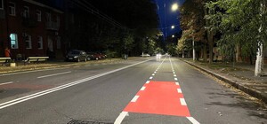 На Успенской оборудовали велополосы и изменили схему движения