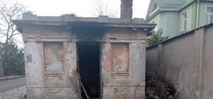 На Чубаевке горела старинная трамвайная остановка