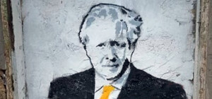 В Одесі з'явився ще один мурал, присвячений Борису Джонсону (фотофакт)