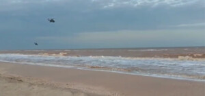 У Кирилівці російський гелікоптер впав в Азовське море