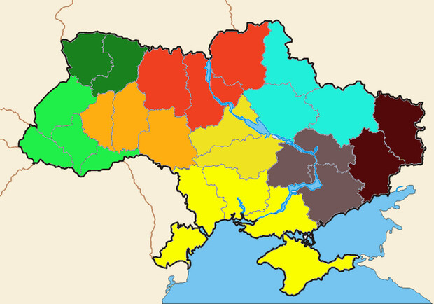 Украину планируют разделить на девять статистических макрорегионов - 