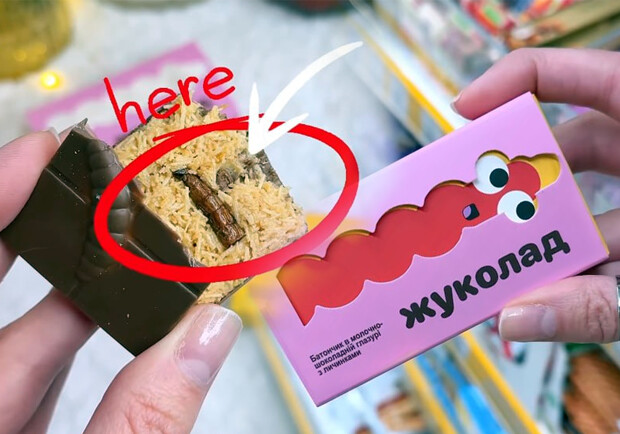 В Украине начали продавать шоколад с настоящими личинками жуков - фото: instagram.com/kira__devis