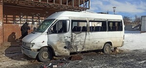 FPV-дрон ударил по рейсовому автобусу под Харьковом (фото)