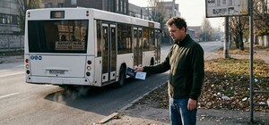 В Днепре водитель маршрутки №98 не взял пассажира, увидев удостоверение УБД