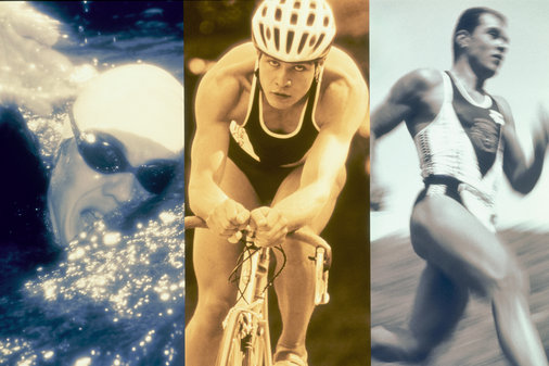 В триатлоне нужно хорошо плавать, бегать и ездить на велосипеде. Фото с сайта fittrends.ru