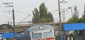 Киевляне дождались первых пробок на городской электричке