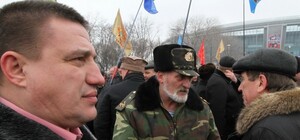 В Донецке афганцы сорвали выступление председателя правления криками 