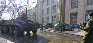 Фотофакт: по улицам Одессы разъезжал БТР