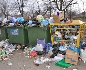 Частники подкидывают свой мусор в чужие баки. Фото с сайта nikvesti.com