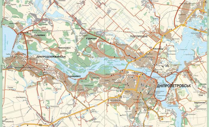 Днепропетровск и область. Фото: raster-maps.com
