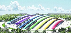 Чудо-арена для Евробаскета-2015: крыша-радуга будет появляться во время дождя