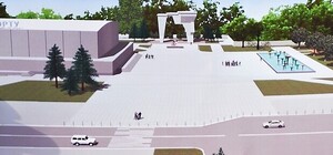 Возле Дворца спорта установят памятник Высоцкому с аркой-скалодромом