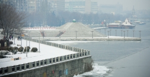 В городе мороз и День Николая Чудотворца. Фото: blogr.dp.ua