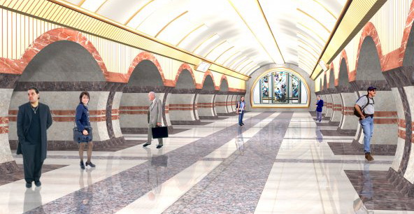 Проект станции "Центральная". Фото: metro.dp.ua